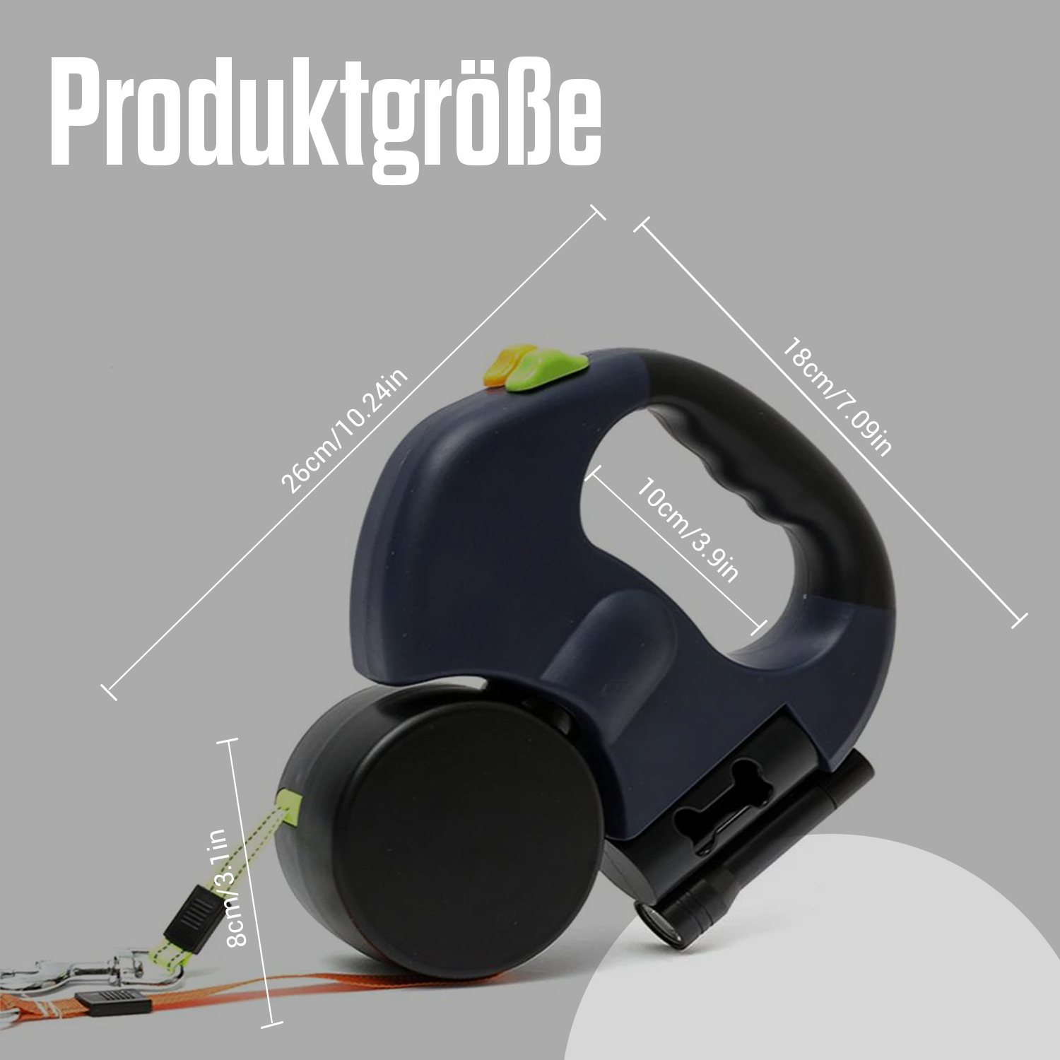 Fur & Paws Dual Leash – For Stress-Free Walks with Two Dogs (with 360° Tangle-Free Mechanism & LED Safety)