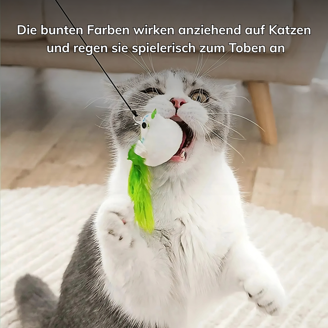 Interactive Cat Toy with Suction Cup & Feather – Hours of Fun