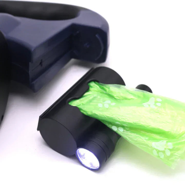 Fur & Paws Dual Leash – For Stress-Free Walks with Two Dogs (with 360° Tangle-Free Mechanism & LED Safety)