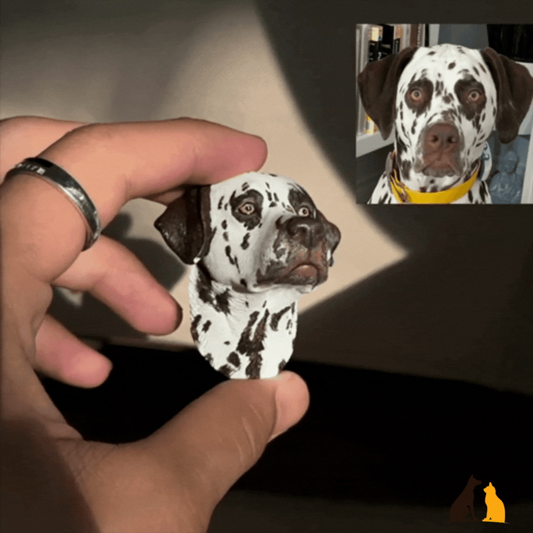 Handmade Pet Portrait Magnet – DIY from Your Photo