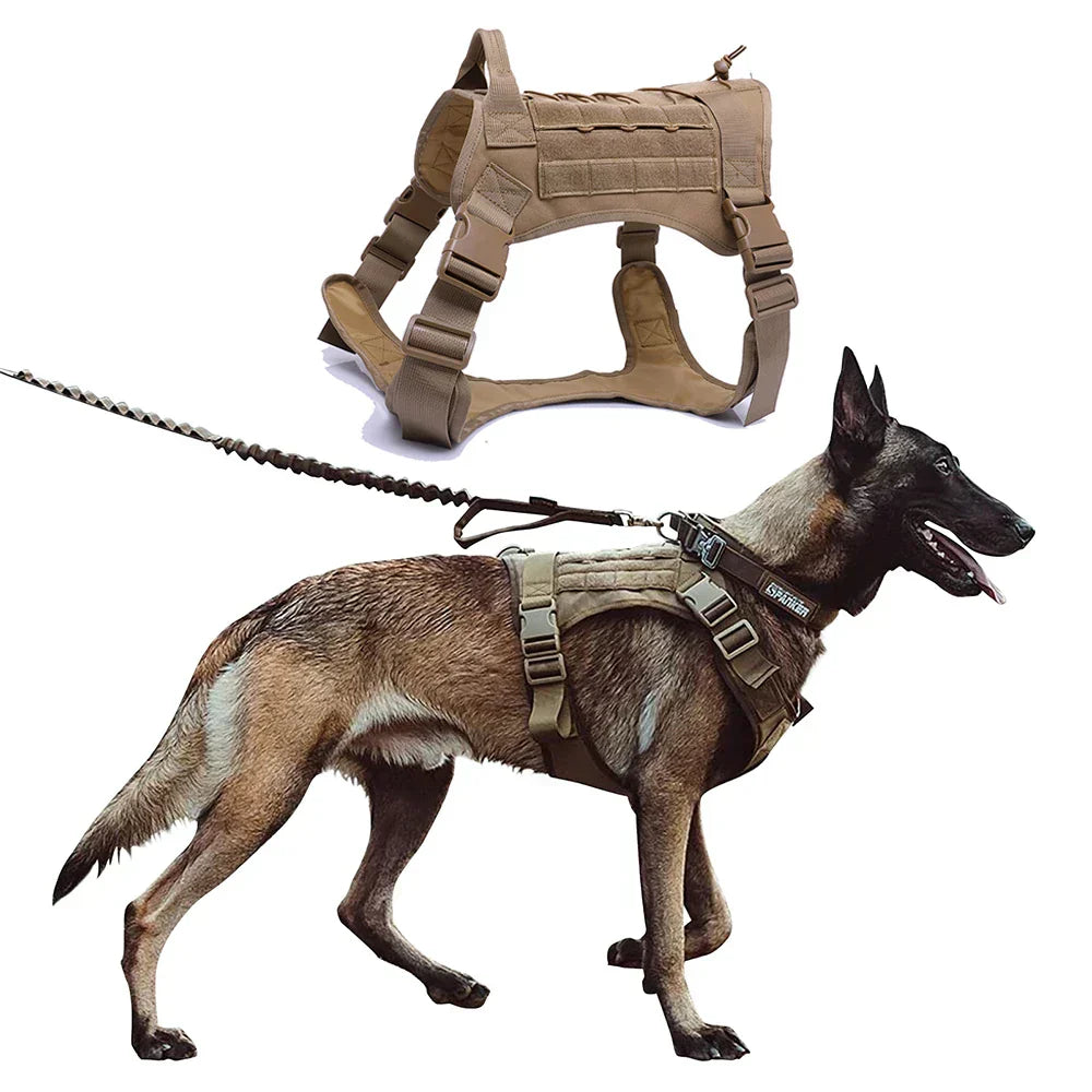 Tactical Dog Harness with Leash and Collar