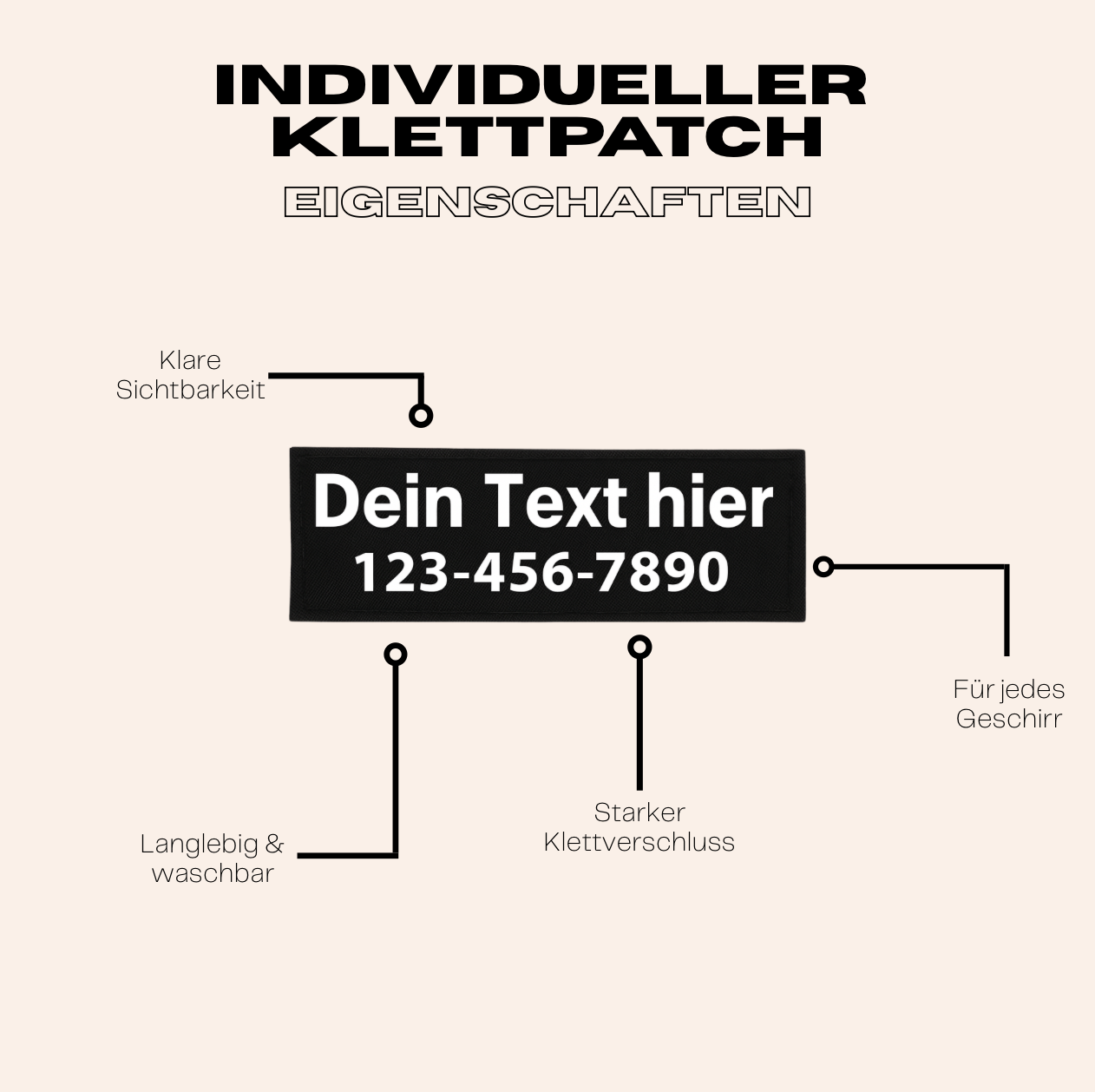 Custom Velcro Patch with Name & Number