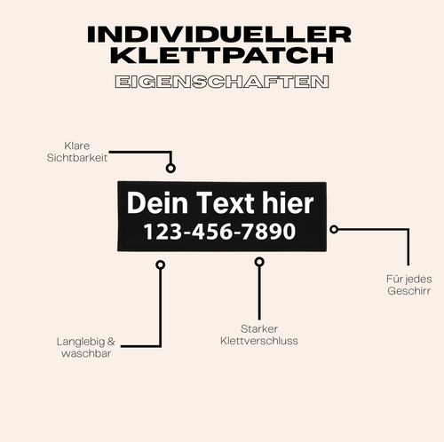 Custom Velcro Patch with Name & Number