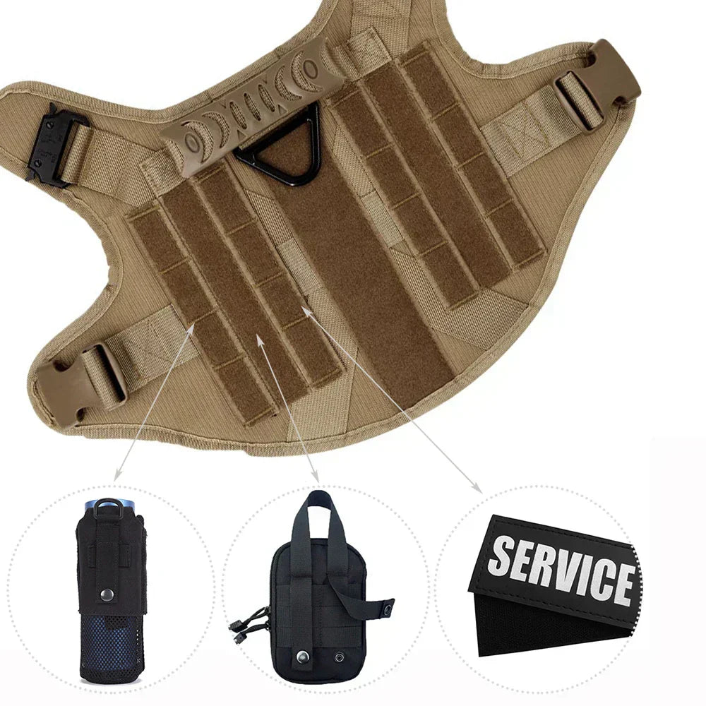 Tactical Dog Harness – Adjustable, Breathable Dog Vest