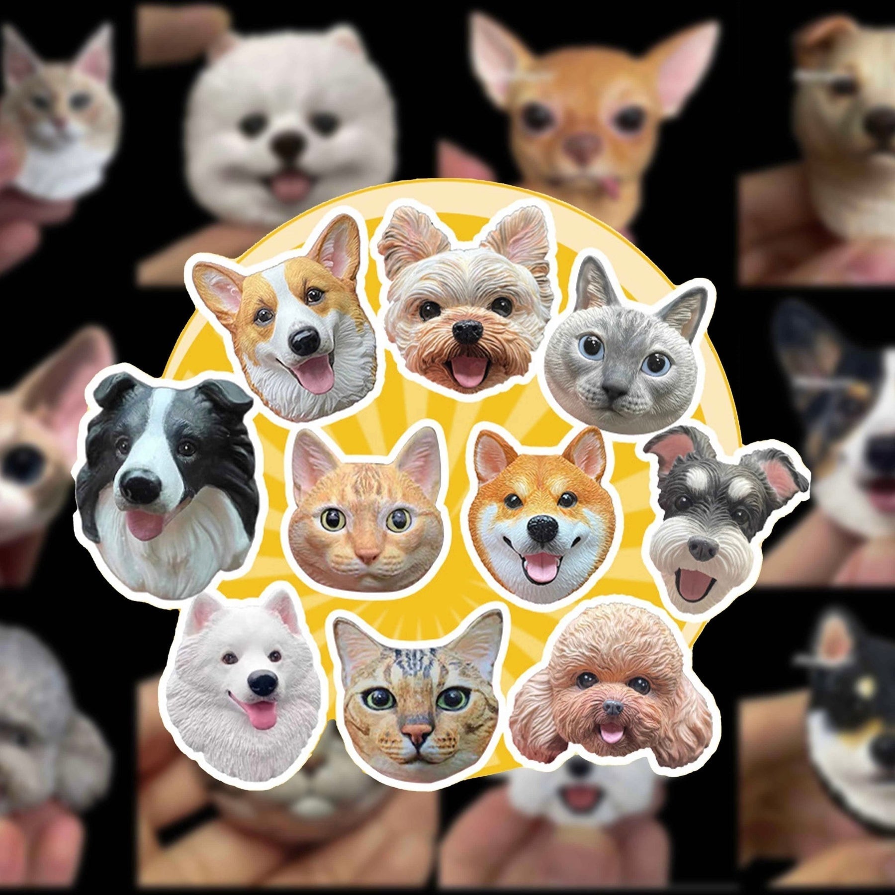 Handmade Pet Portrait Magnet – DIY from Your Photo